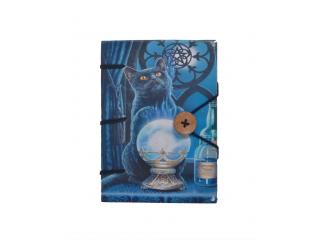 Vintage Notebook Writing Journal for Unisex | Ruled Hardcover Travel Diary with Beautiful Magical Cat Designs – Paper Print, Small Sized, Premium Paper - 120 Pages Floral Pattern 